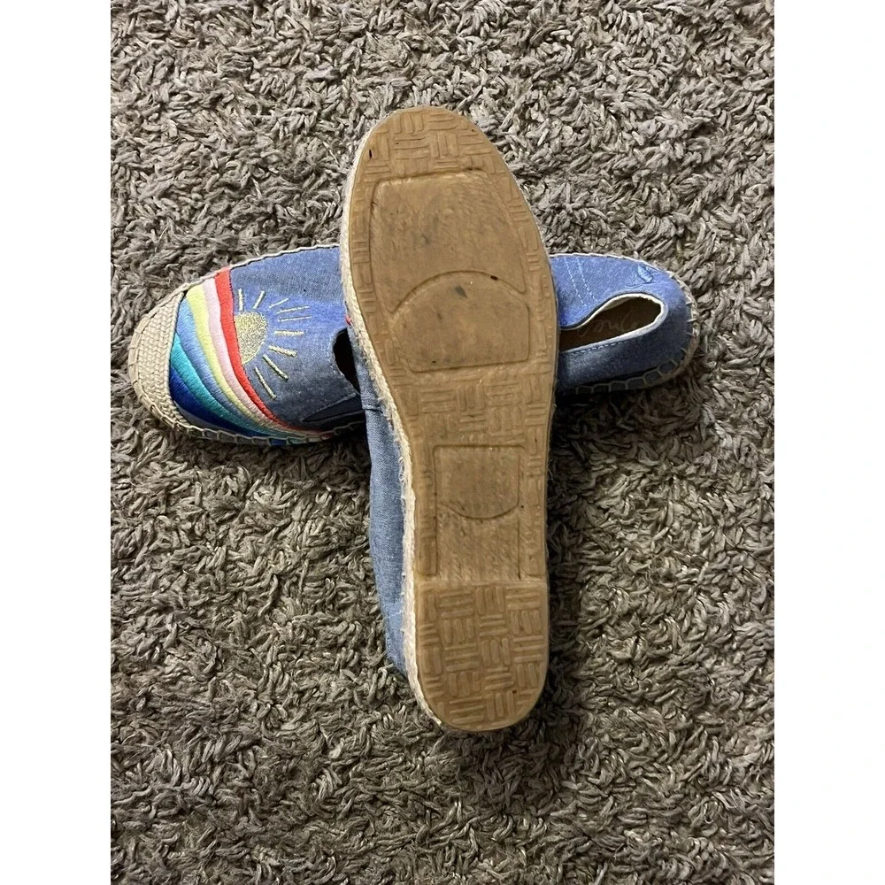 Joules Women's‎ Shelbury Espadrille Rainbow & Sun Shoes Sz 9-9.5 (10